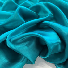 Load image into Gallery viewer, Lightweight Polyester Satin - Turquoise