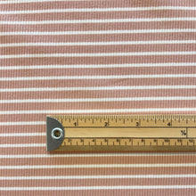 Load image into Gallery viewer, Cotton Spandex Striped Rib - Dusky & White