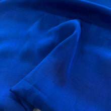 Load image into Gallery viewer, Abstract Jacquard Satin - Royal Blue