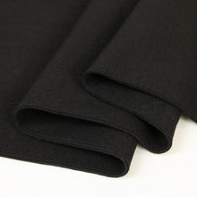 Load image into Gallery viewer, Cotton Spandex Tubular Ribbing - Alessi Black