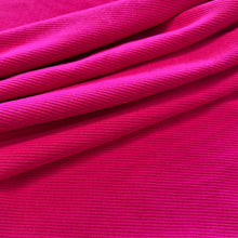 Load image into Gallery viewer, Cotton Elastane 2x2 Ribbing - Fuchsia