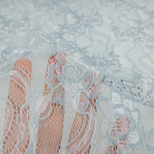 Load image into Gallery viewer, Cotton Nylon Floral Lace Deadstock – Aquila Blue