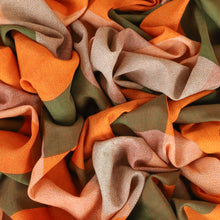 Load image into Gallery viewer, Sweet Cheeks Cotton Rayon Print Deadstock - Orange & Leaf