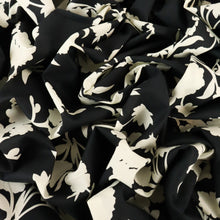 Load image into Gallery viewer, Cotton Print - Corsage Black & Ivory