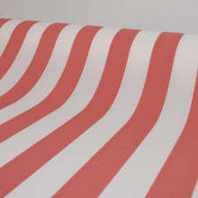 Load image into Gallery viewer, Bold Stripe Crepe Deadstock - Coral
