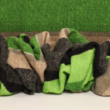 Load image into Gallery viewer, Bold Stripe Loop Back Stretch Knit - Lime, Beige & Black