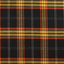 Load image into Gallery viewer, Brushed Cotton Plaid Deadstock - Black Tartan