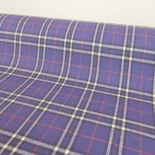 Load image into Gallery viewer, Brushed Cotton Plaid Deadstock - Purple Plaid