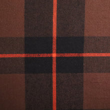Load image into Gallery viewer, Brushed Plaid Cotton Deadstock - Choc, Black & Orange