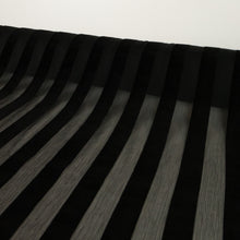 Load image into Gallery viewer, Velvet Window Stripe Deadstock - Night Watch Black