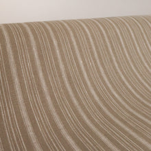 Load image into Gallery viewer, 100% Linen Stripe - Canal Earth with Ivory Stripe