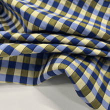 Load image into Gallery viewer, Bomber Jacquard Check Deadstock - Navy & Pistachio