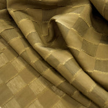 Load image into Gallery viewer, Viscose Nylon Clipped Square Jacquard - Olive