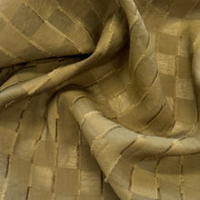 Load image into Gallery viewer, Viscose Nylon Clipped Square Jacquard - Olive