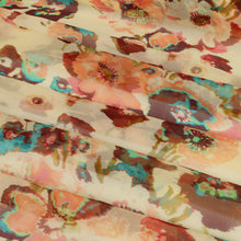 Load image into Gallery viewer, Silk Yoryu Print Designer End – Coney Abstract Floral
