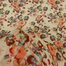 Load image into Gallery viewer, Silk Yoryu Print Designer End – Coney PETIT Abstract Floral Petit
