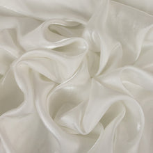 Load image into Gallery viewer, Conga Iridescent Crepe Deadstock - White