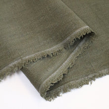 Load image into Gallery viewer, Crosshatch Viscose Linen - Khaki