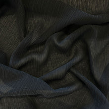 Load image into Gallery viewer, Japanese Cupro Crinkle Chiffon - Black