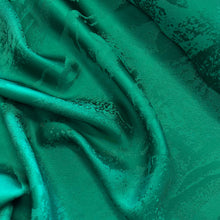 Load image into Gallery viewer, Viscose Jacquard Deluxe Satin - Emerald
