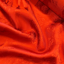 Load image into Gallery viewer, Viscose Jacquard Deluxe Satin - Orange