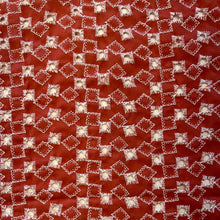 Load image into Gallery viewer, Diamond Eyelet Embroidered Cotton - Rust