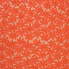 Load image into Gallery viewer, Embroidered Lace Organza Designer End – Neci Tangerine