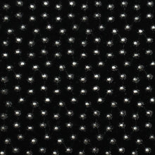 Load image into Gallery viewer, Embroidered Hole Punch Velvet Designer End – Mika Black