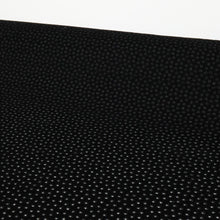 Load image into Gallery viewer, Embroidered Hole Punch Velvet Designer End – Mika Black