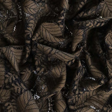 Load image into Gallery viewer, Autunm Leaves Cotton Blend Lace - Khaki
