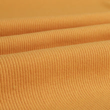 Load image into Gallery viewer, 250gsm Cotton Spandex Rib Knit - Mustard (Last Chance)