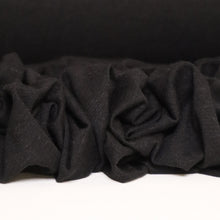 Load image into Gallery viewer, Rayon Linen Spandex Slub Knit - Black