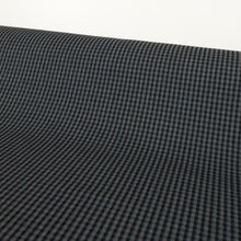 Load image into Gallery viewer, Italian Midweight Stretch Plaid Viscose Blend - Black, Grey & Mallard
