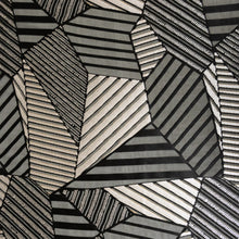 Load image into Gallery viewer, Viscose Silk Devoré Burnout Deadstock - Isolation Black & Silver