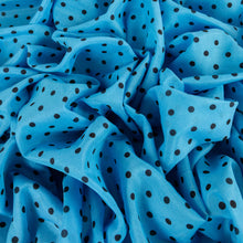Load image into Gallery viewer, Lightweight Silk Cotton Print Deadstock - Spotty Turquoise