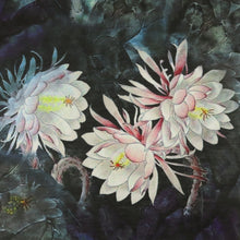 Load image into Gallery viewer, Lightweight Silk Linen Slub Print Deadstock - Enchanted Lily