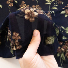 Load image into Gallery viewer, Printed Mesh Jolie Deadstock - Navy