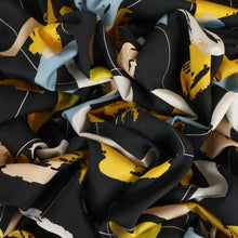 Load image into Gallery viewer, Rayon Challis Print Deadstock - Alabama Black