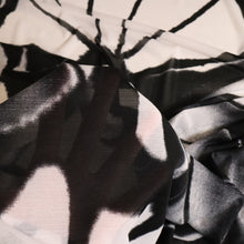 Load image into Gallery viewer, Printed Mesh Deadstock - Black & White Abstract