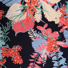 Load image into Gallery viewer, Printed Stretch Knit Deadstock - Aloha Navy