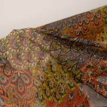 Load image into Gallery viewer, Printed Mesh Deadstock - Feathered Paisley