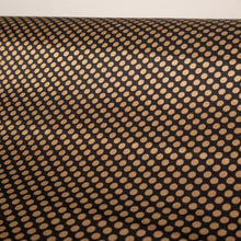 Load image into Gallery viewer, Polka Dot Printed Satin Deadstock - Choc & Tan