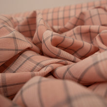Load image into Gallery viewer, Cotton Lawn Check Deadstock - Pink & Grey
