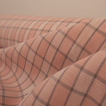 Load image into Gallery viewer, Cotton Lawn Check Deadstock - Pink & Grey