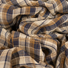 Load image into Gallery viewer, Yarn Dyed Cotton Plaid Voile Deadstock - Charlie Brown