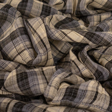 Load image into Gallery viewer, Yarn Dyed Cotton Plaid Voile Deadstock - Charlie Grey