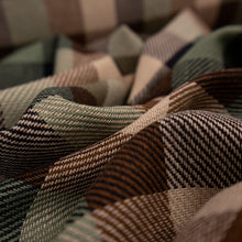 Load image into Gallery viewer, Yarn Dyed Cotton Plaid Deadstock - Sage, Brown & Navy