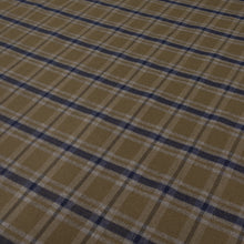 Load image into Gallery viewer, Brushed Cotton Plaid Deadstock - Grey, Khaki & Ink