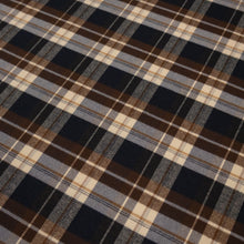 Load image into Gallery viewer, Brushed Cotton Plaid Deadstock - Cream, Navy & Choc