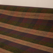 Load image into Gallery viewer, Brushed Cotton Plaid Deadstock - Raisin, Biscuit & Khaki
